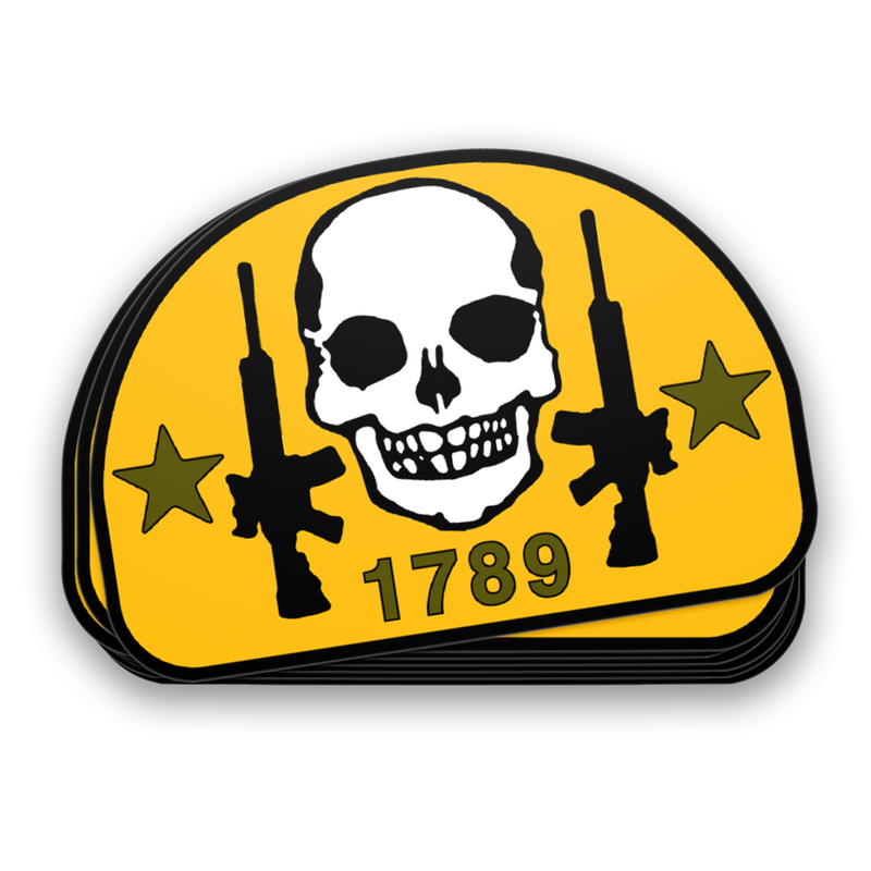 2A Skull Black Decal