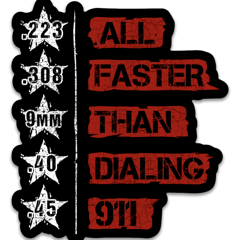 All Faster than 911 Decal