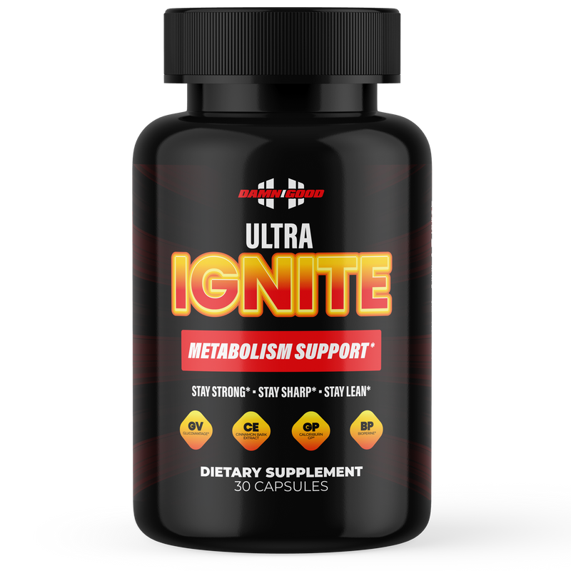 Damn Good™ Ultra Ignite - All In One Metabolism & Energy Booster - 30 Capsules (30 Servings)