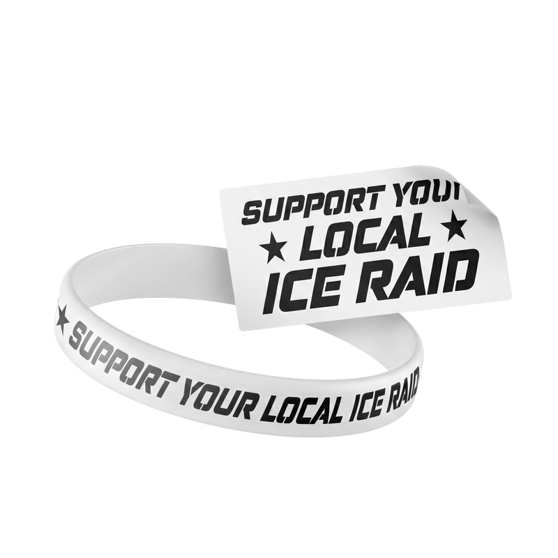 Support Your Local Ice Raid Wristband and Decal